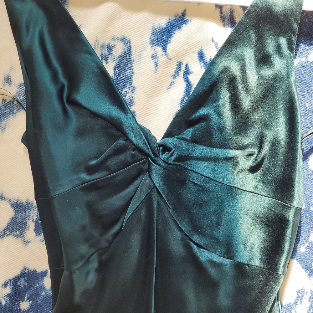 Ralph Lauren dark green evening gown